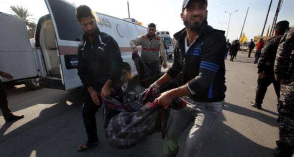 ارتفاع حصيلة التفجير الارهابي ببغداد الى 53 قتيلا واصابة 65