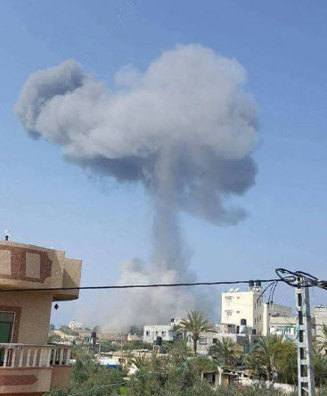 4 إصابات بعدة غارات للعدو على أهداف بغزة