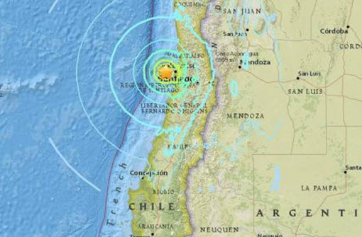 Major earthquake shakes Chile, but no damage reported