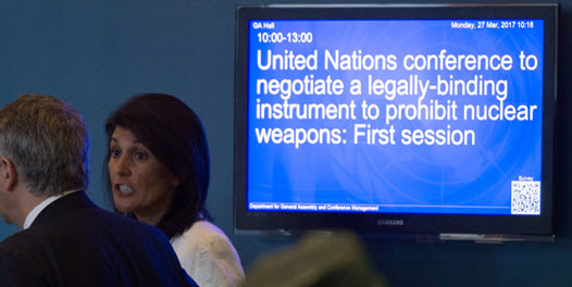 الأمم المتحدة تنشر مسودة حظر الأسلحة النووية