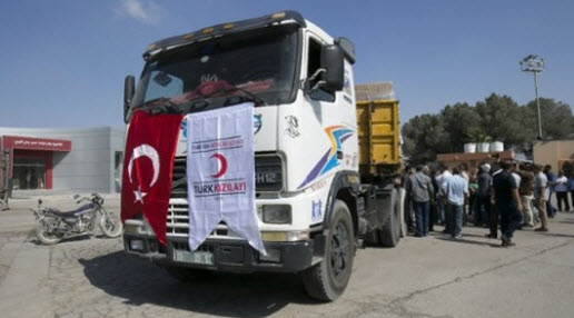 19 شاحنة مساعدات تركية تصل إلى غزة