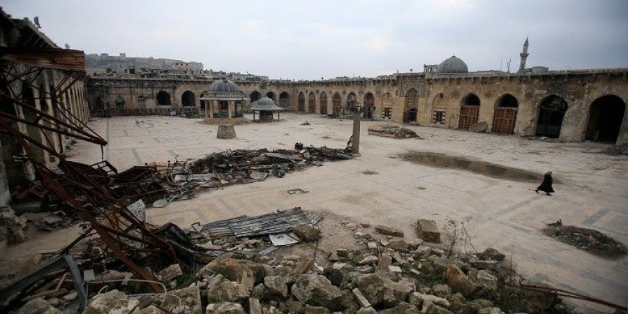 إعادة إعمار المسجد الأموي في حلب بهبة شيشانية