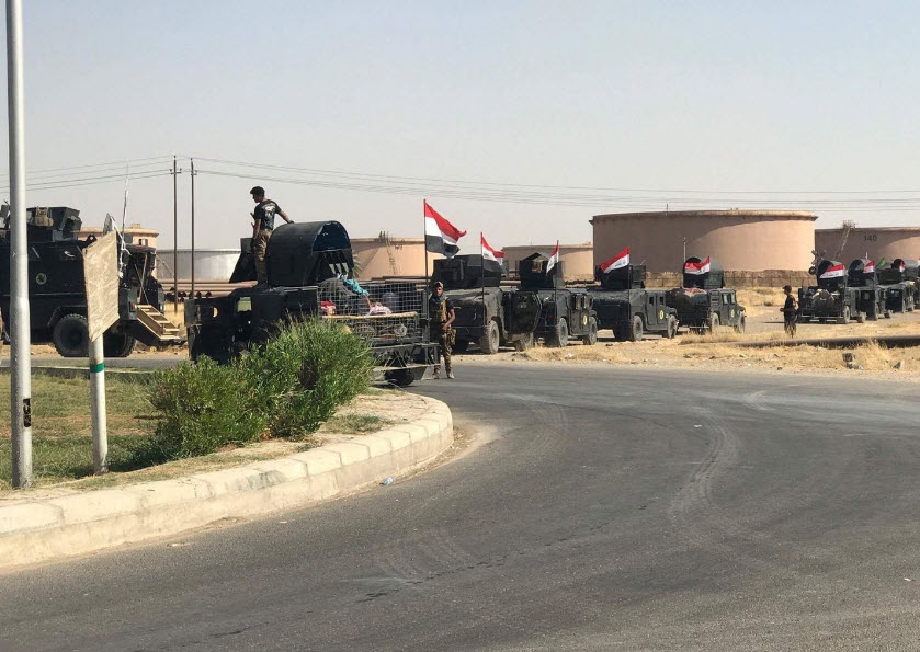الجيش العراقي داخل شركة نفط الشمال بكركوك