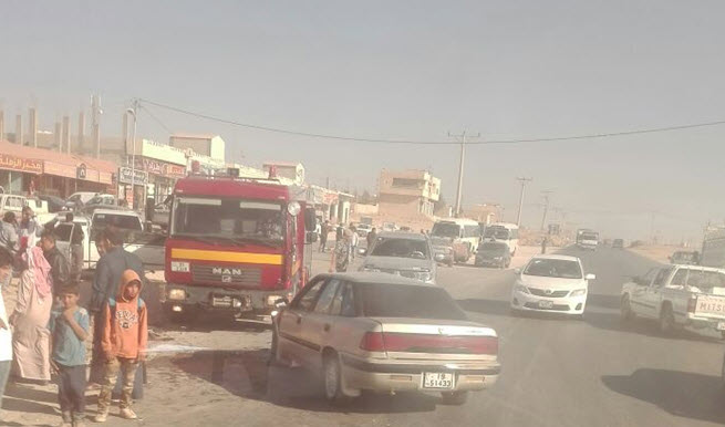 3 اصابات اثر حادث تصادم على طريق بغداد الدولي