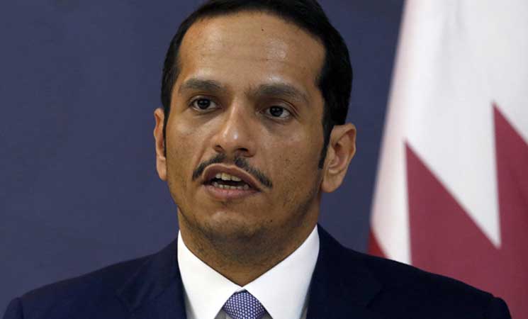 وزير خارجية قطر: الولايات المتحدة تدعمنا لإنهاء الحصار المفروض علينا