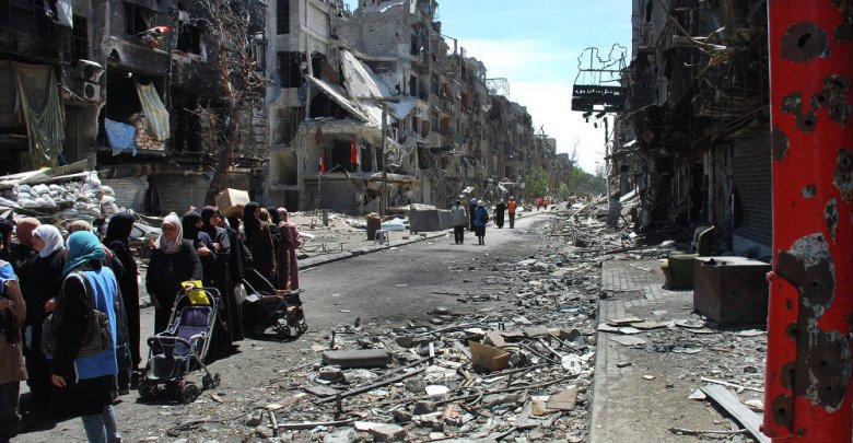 إعادة إعمار اليرموك والمفقودون محور محادثات منظمة التحرير الفلسطينية في دمشق