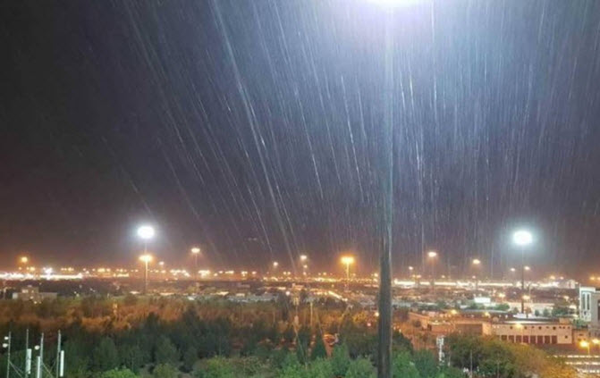 مكة: أمطار غزيرة عشية الوقوف بعرفة 