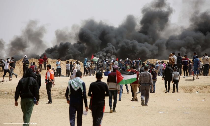 شهيد وعشرات الإصابات بقمع قوات الاحتلال متظاهري "العودة" شرقي القطاع
