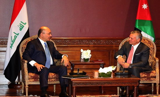 الملك والرئيس العراقي يتفقان على توسيع التعاون الاقتصادي