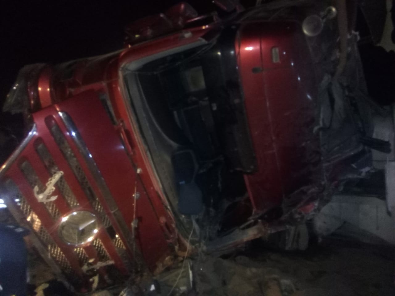 معان : وفاة مواطن بحادث تدهور على طريق المحمدية - مصور