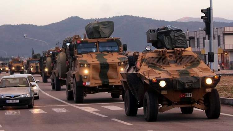 تركيا تحشد قوات من مختلف المناطق على حدود سوريا لشن عملية عسكرية جديدة
