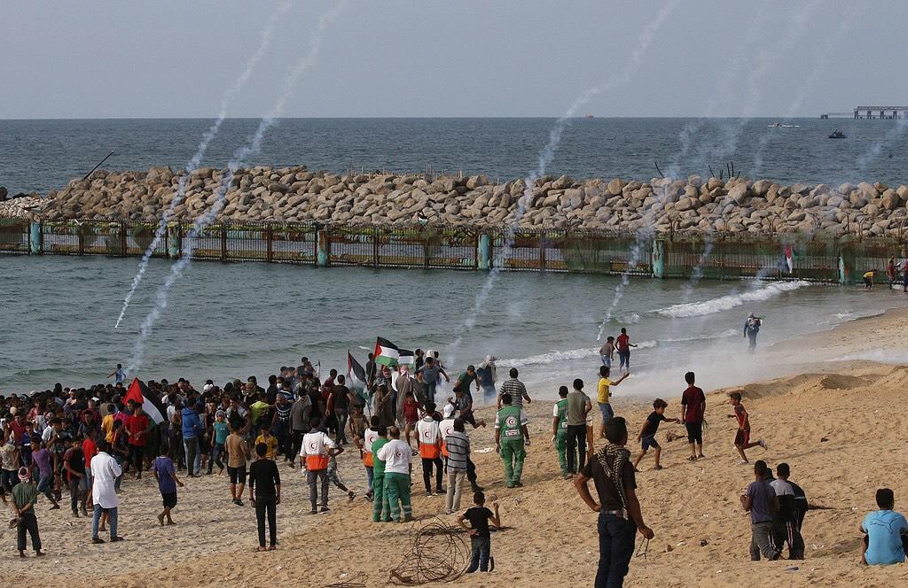 8 إصابات برصاص الاحتلال في المسير البحري الـ "20" شمال غزة