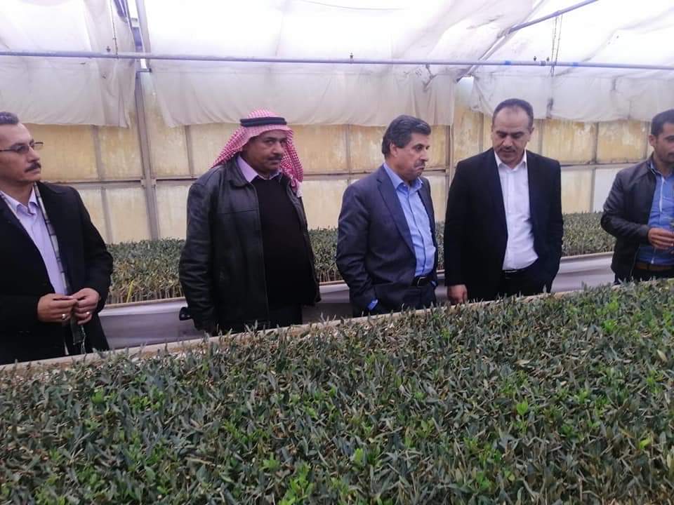 وزير الزراعة يزور مشتل فيصل في جرش