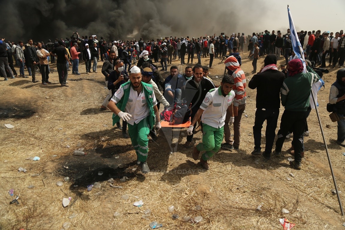 جرحى برصاص جيش الاحتلال الصهيوني شرق قطاع غزة