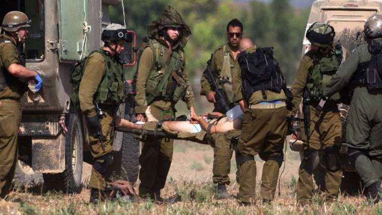 الاحتلال الصهيوني يعلن إصابة ضابط جنوبي قطاع غزة