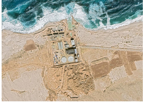 صورة فضائية تكشف عن مفاعلات الضبعة النووية في مصر