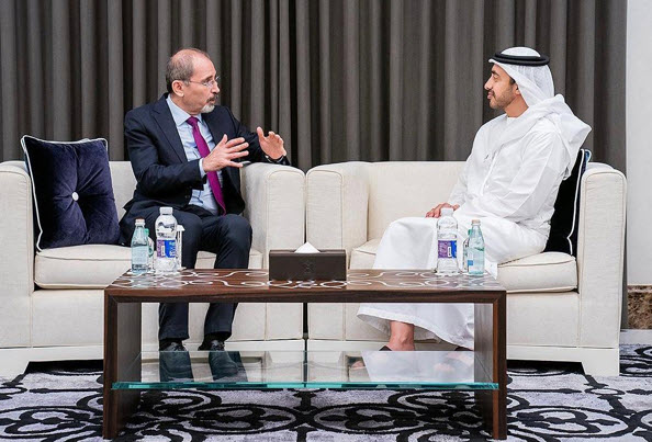 الصفدي يجري محادثات مع وزير خارجية دولة الإمارات