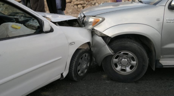 إصابة خمسة أشخاص اثر حادث تصادم في محافظة الكرك