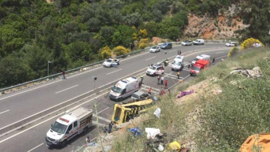 15 قتيلا في تركيا إثر تعرض حافلة مهاجرين لحادث مروري