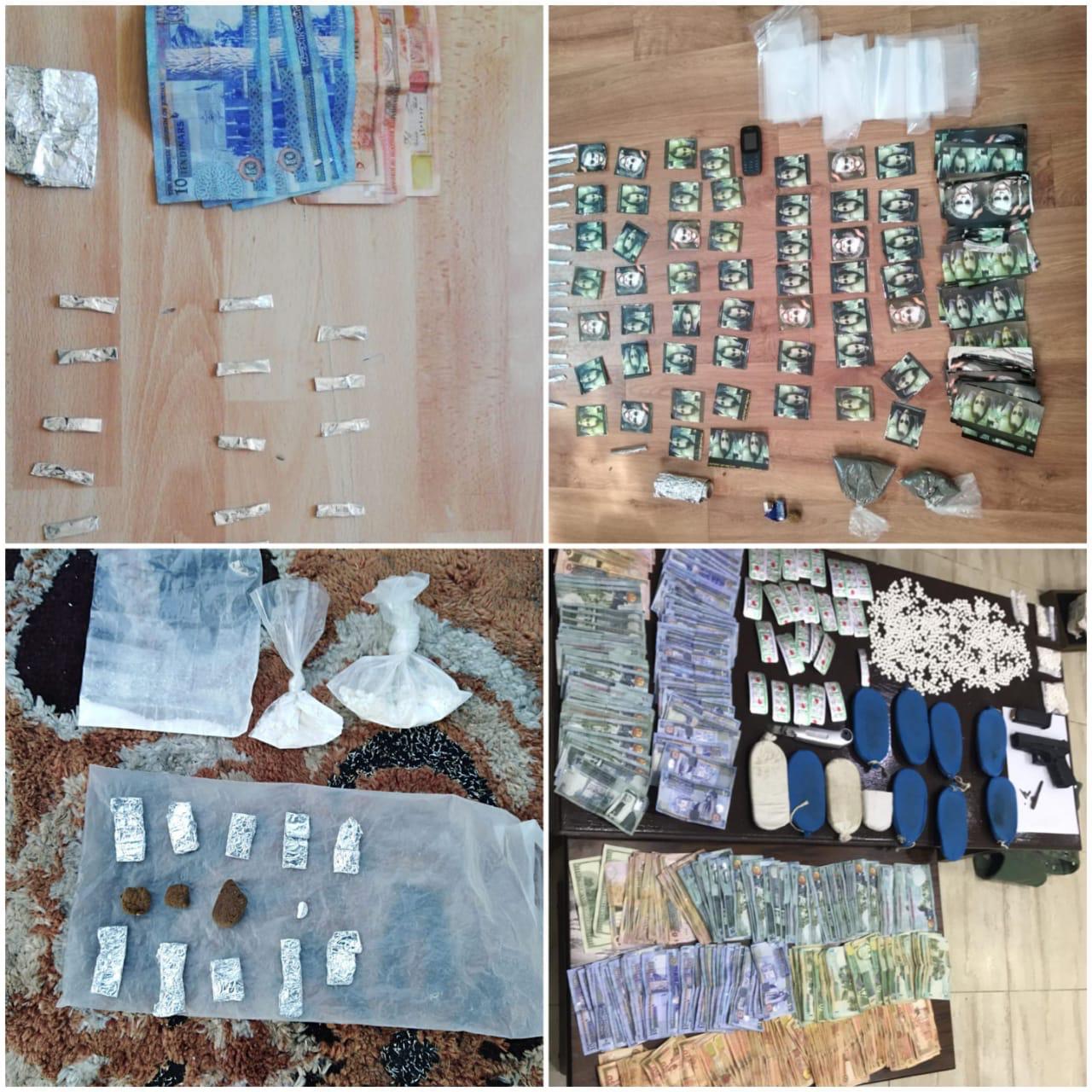" المخدرات " القبض على 16 شخصاً تورطوا بحيازة كميات كبيرة من المواد المخدرة.. مصور 