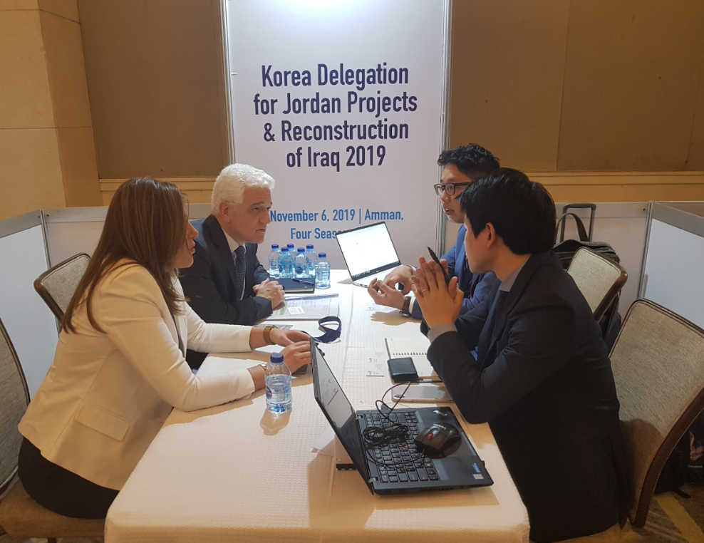 شركات كورية جنوبية تعتزم المشاركة في مشاريع إعادة إعمار العراق من خلال الاردن