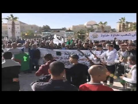 مظاهرات خجولة مؤيدة للعسكر والحكومة في الجزائر