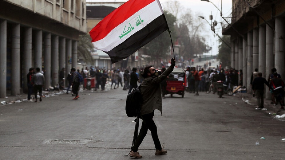 تفكيك صواريخ موجهة ضد المتظاهرين في بغداد