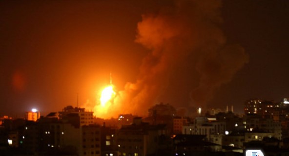 طائرات الاحتلال تقصف موقعاً للمقاومة شمال قطاع غزة