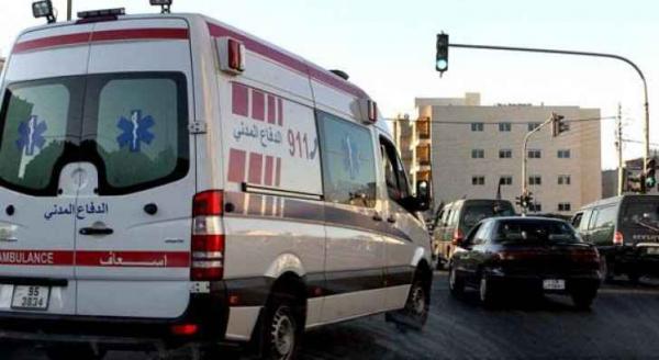 إصابة أربعة أشخاص اثر حادث تصادم في محافظة الطفيلة