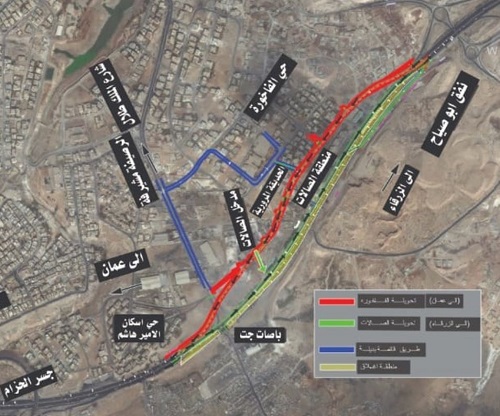 تحويلات ضمن مشروع الباص السريع بين عمان والزرقاء