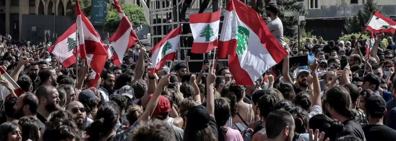 مظاهرة وسط بيروت للمطالبة بمحاسبة المسؤولين عن الانفجار