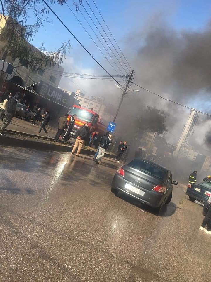 حريق محل تجاري في اربد.. ولا اصابات
