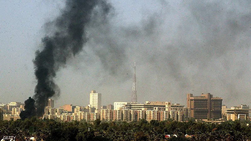 لليوم الثاني.. سقوط صواريخ على وسط بغداد