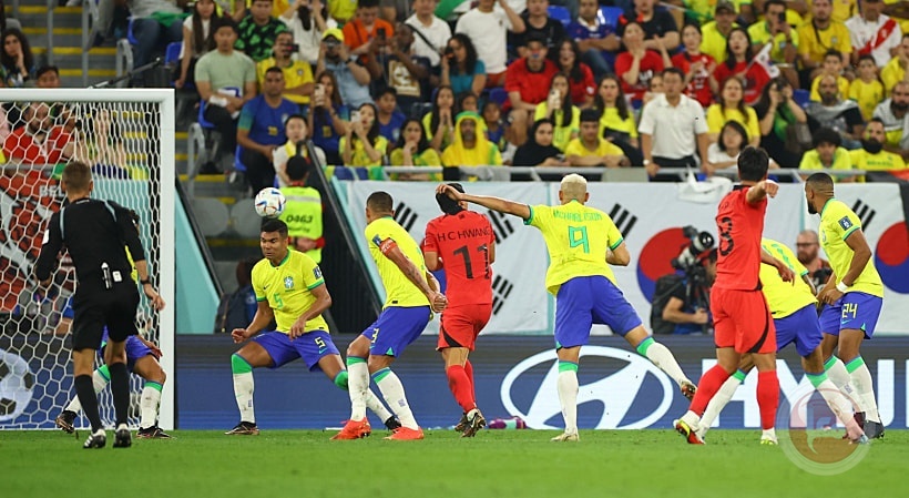 البرازيل تكتسح كوريا الجنوبية وتلتقي كرواتيا في ربع النهائي