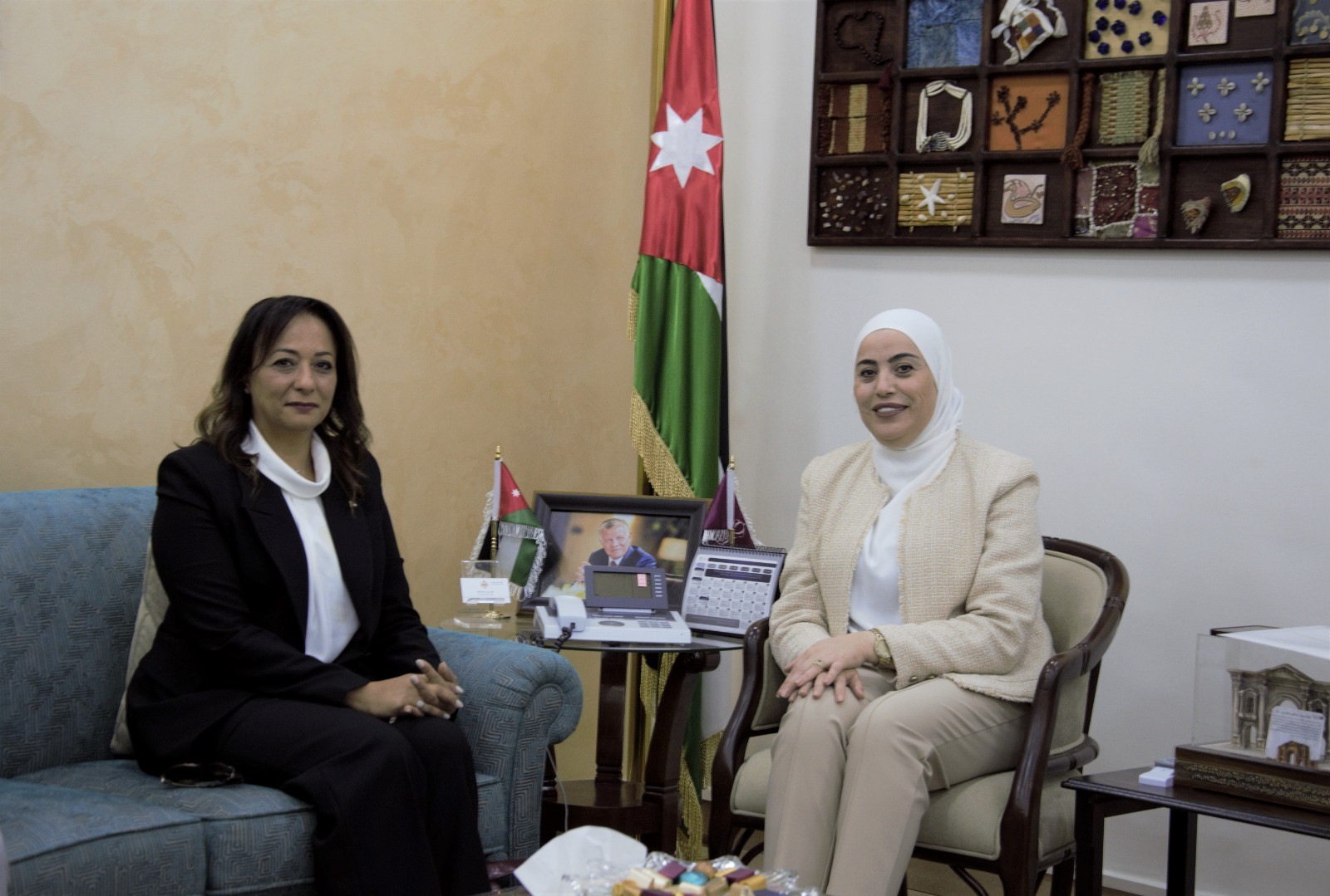 بني مصطفى تلتقي وزيرة التنمية الاجتماعية الفلسطينية