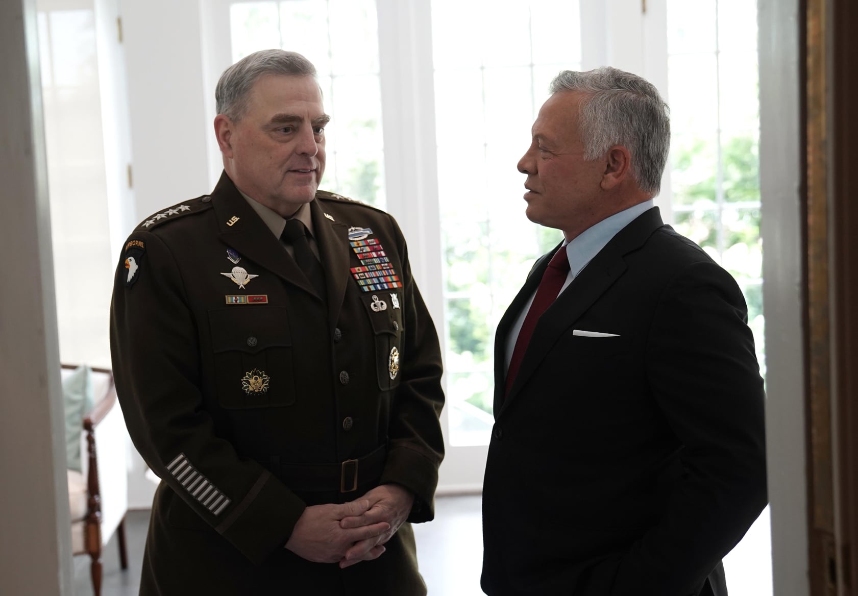 الملك يلتقي رئيس هيئة أركان الجيش الأمريكي