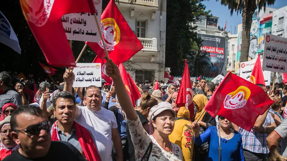 اتحاد الشغل التونسي يرفض خيارات الحكومة "المؤلمة" في مفاوضاتها مع صندوق النقد