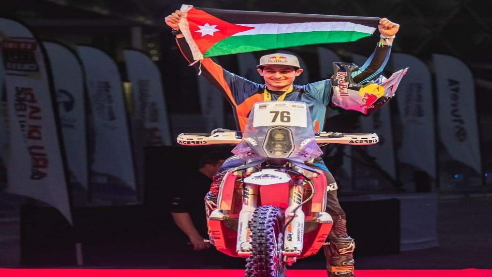  البطل أبو عيشة أول أردني ينافس على كأس العالم للدراجات النارية