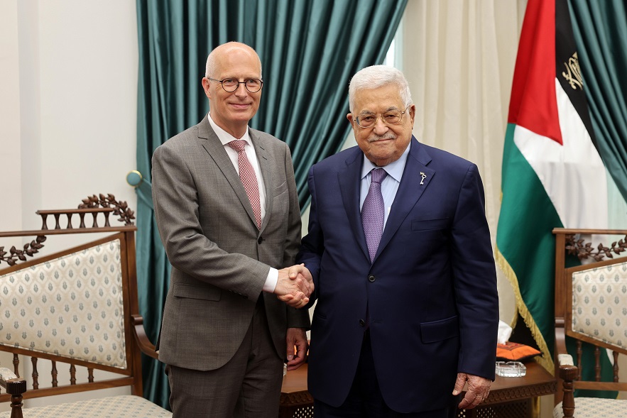 الرئيس الفلسطين يستقبل رئيس مجلس الاتحاد الألماني