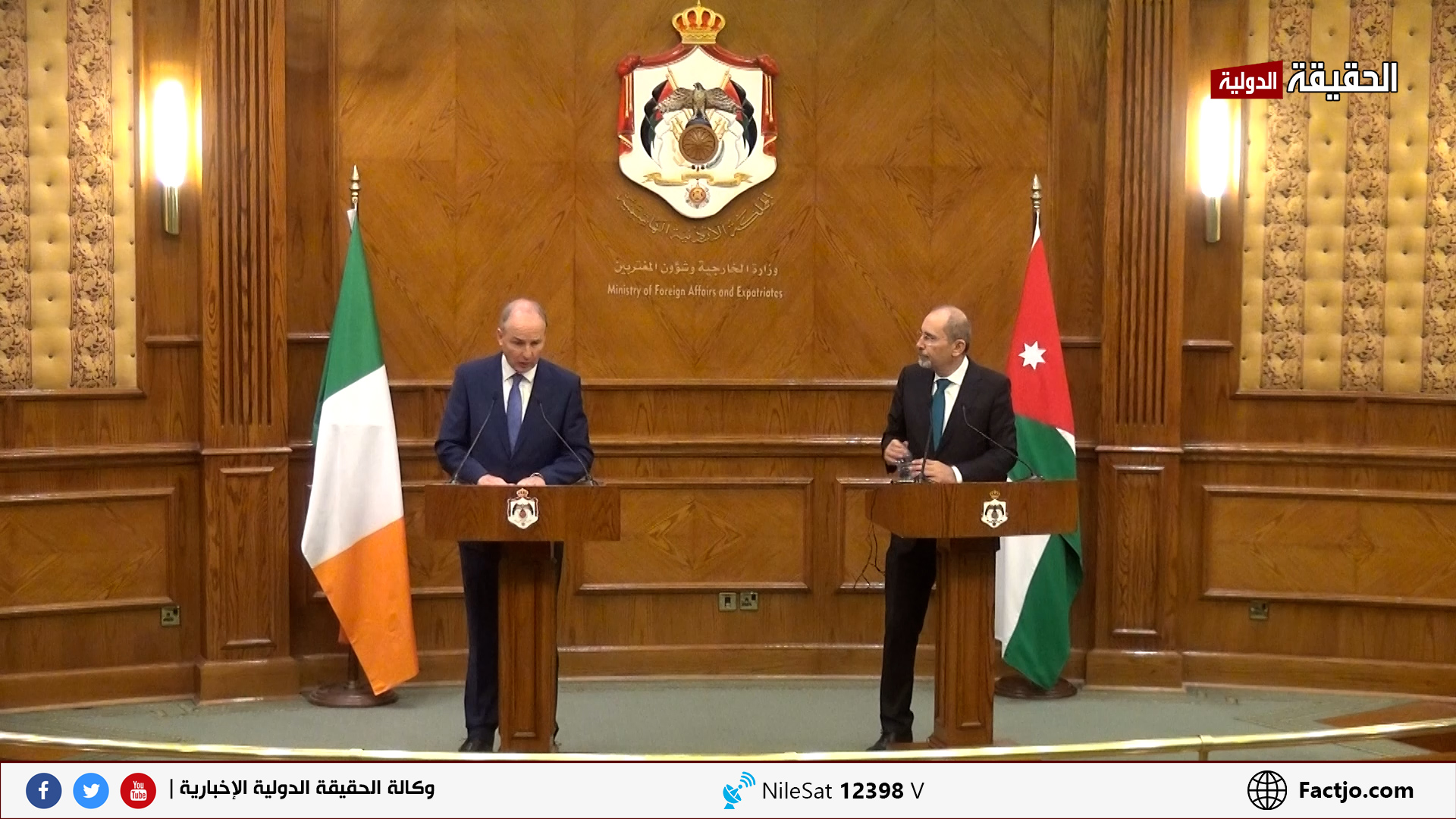 وزير الخارجية الإيرلندي: نعمل مع دول أوروبية للاعتراف بدولة فلسطين.. فيديو