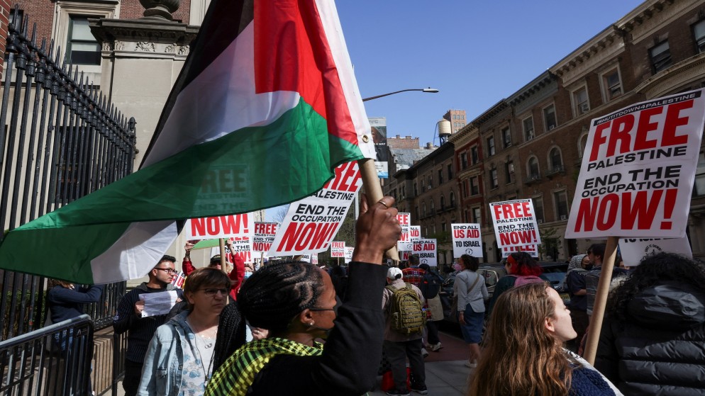 مؤيدون للفلسطينيين يتظاهرون في نيويورك ومدن أخرى