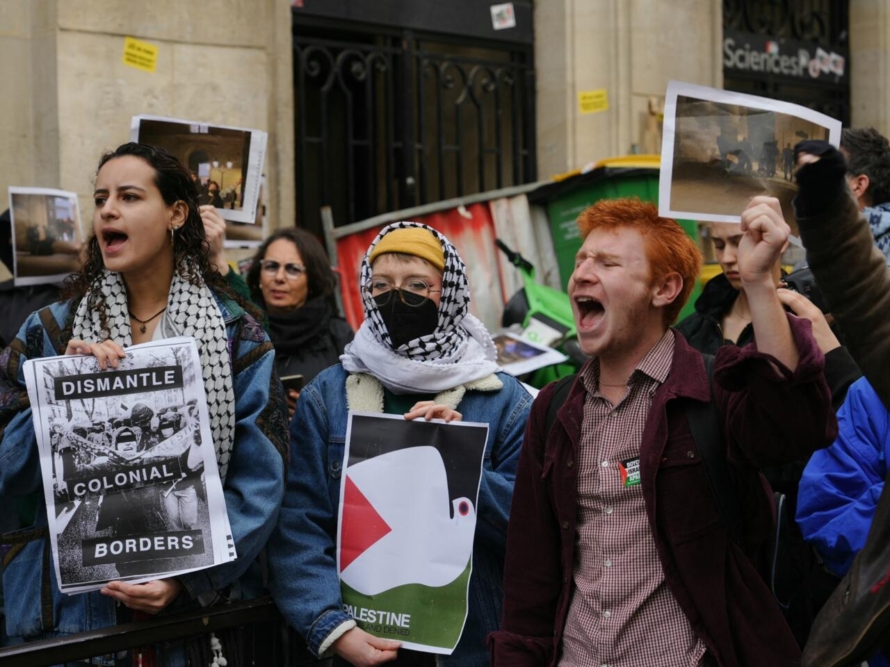 إغلاق جامعة سيانس بو الفرنسية لليوم وسط احتجاجات تضامن مع غزة