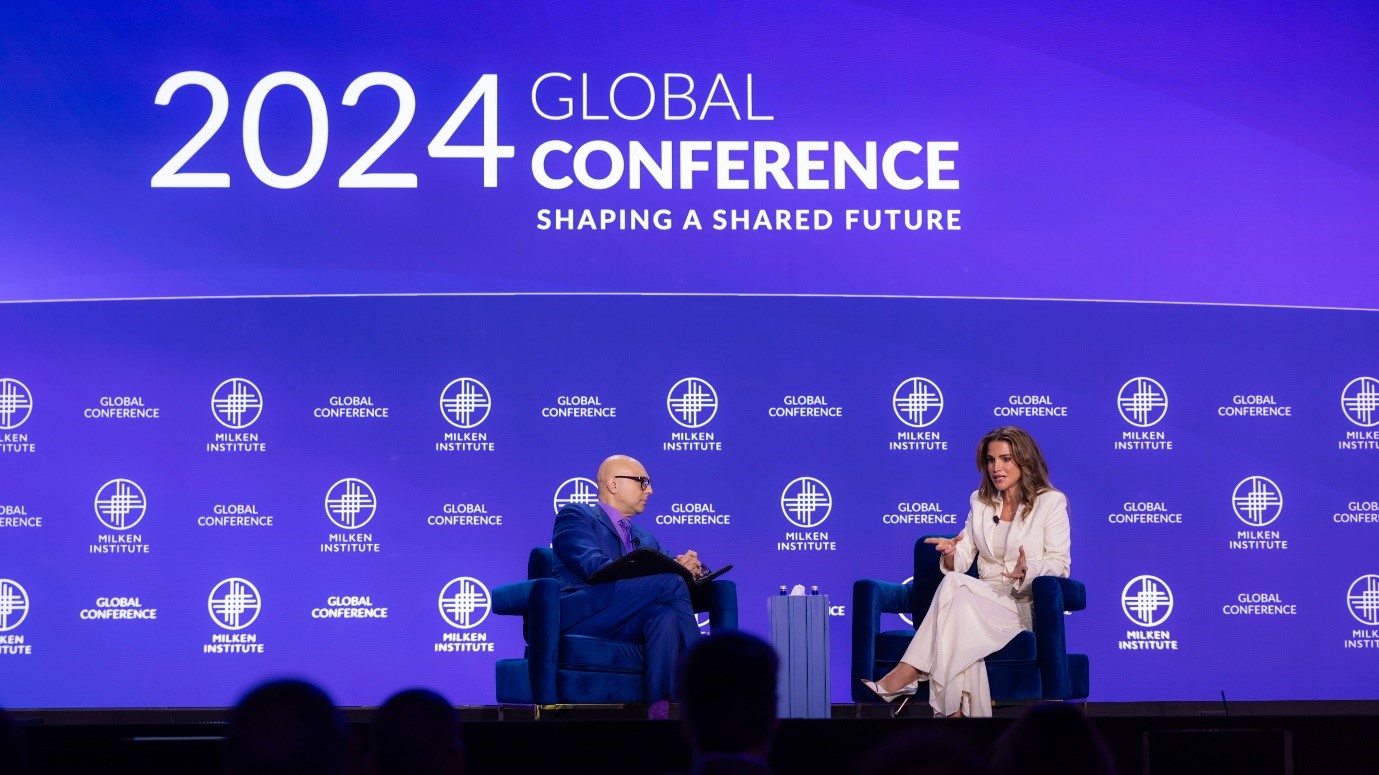الملكة رانيا العبدالله تسلط الضوء في مؤتمر عالمي على أثر الحرب الإسرائيلية على غزة عالميا