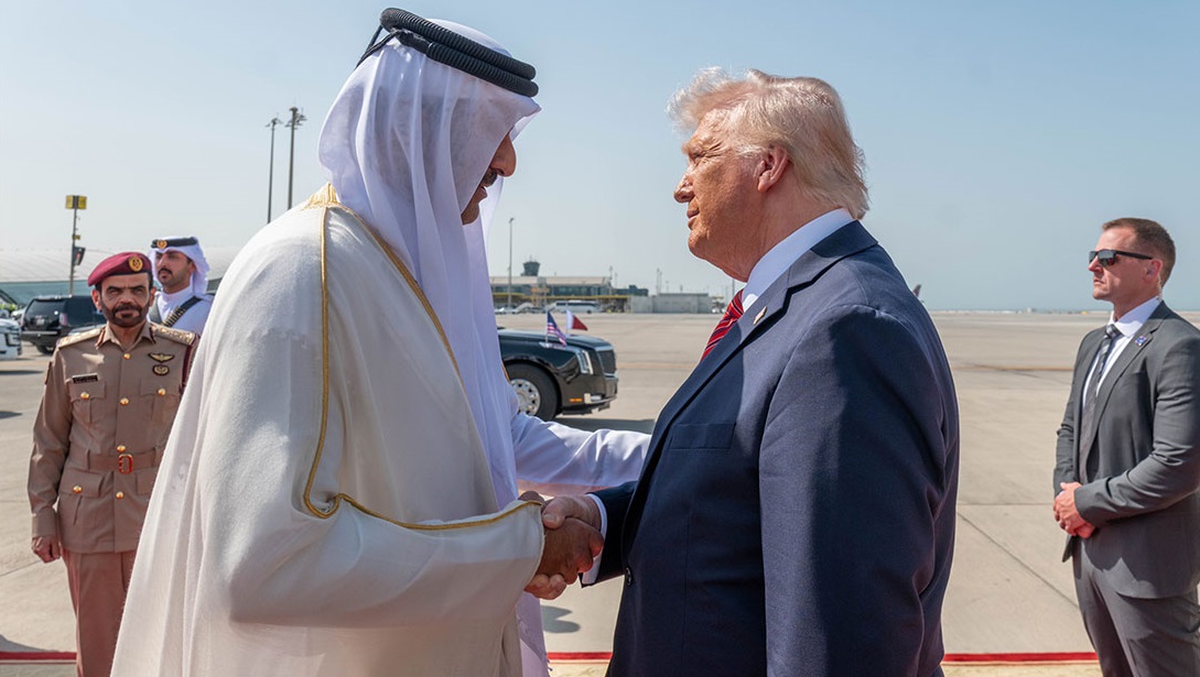 أمير قطر لترامب: أعلم أنك رجل سلام وتريد إحلال السلام في المنطقة