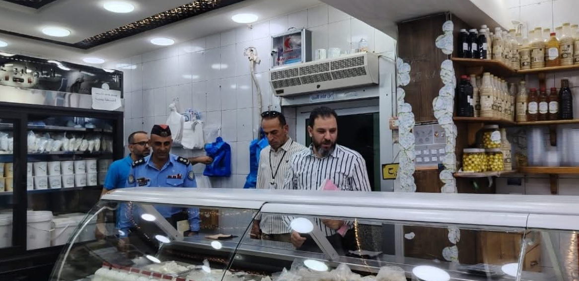 استمرار حملات التفتيش على المنشأت التموينية  في جرش بثالث ايام عيد الاضحى