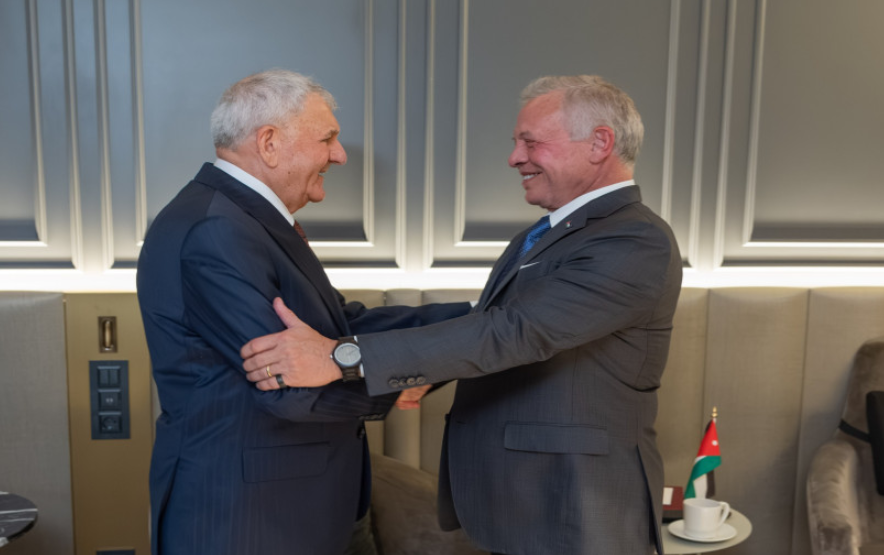 الرئيس العراقي يهنئ الملك بتأهل المنتخب الأردني لكرة القدم إلى كأس العالم