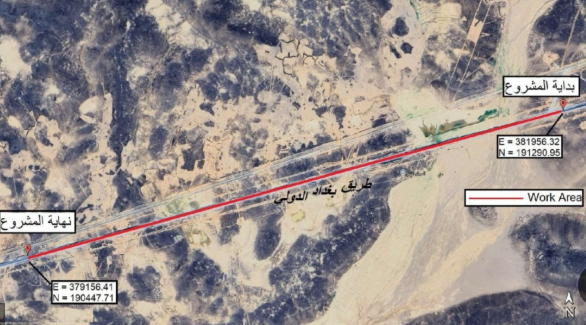 بدء العمل في مشروع صيانة لجزء من طريق بغداد الدولي الاثنين