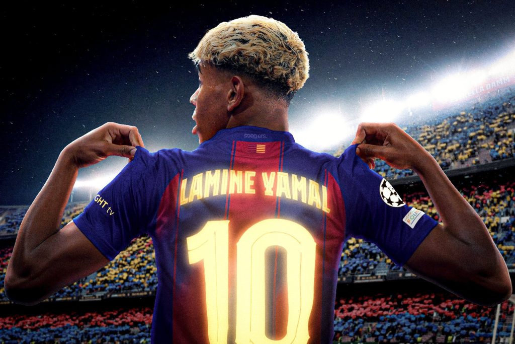 برشلونة يمنح القميص رقم 10 لنجمه الصاعد لامين جمال
