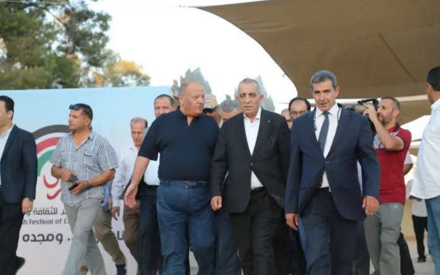الرواشدة وسماوي في جولة ميدانية داخل آثار جرش 