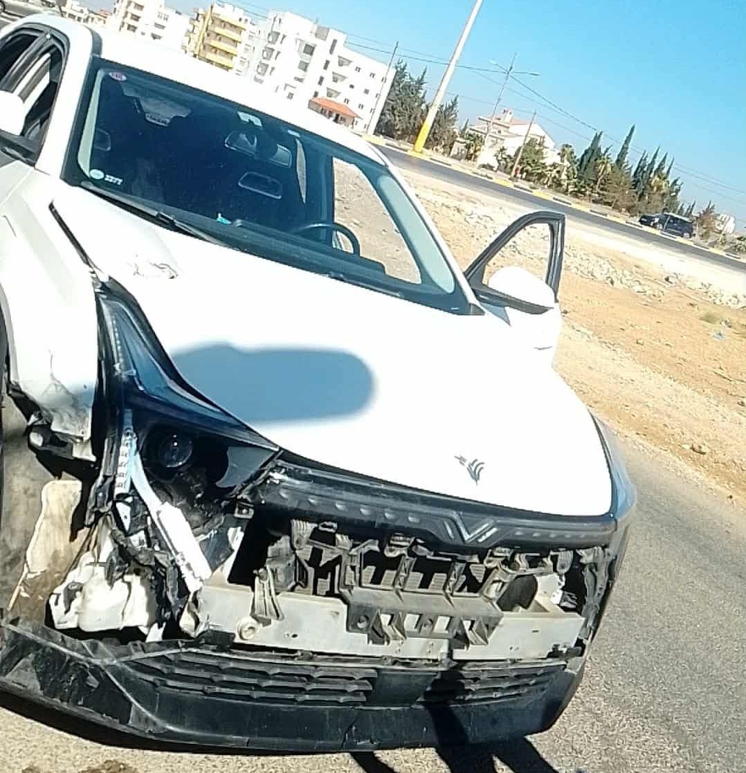 حادث سير أمام سوق الجمعة في حوارة دون إصابات